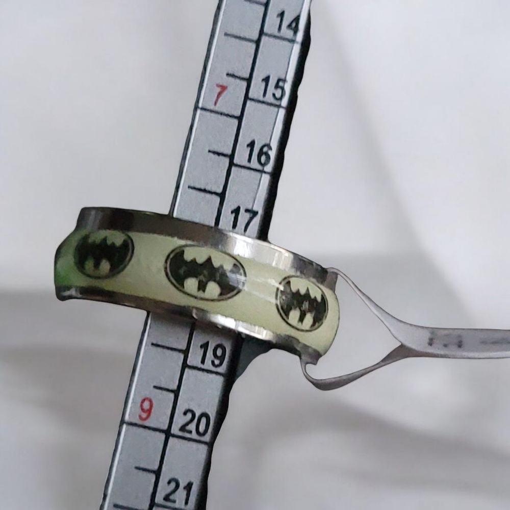 Silver Batman Ring